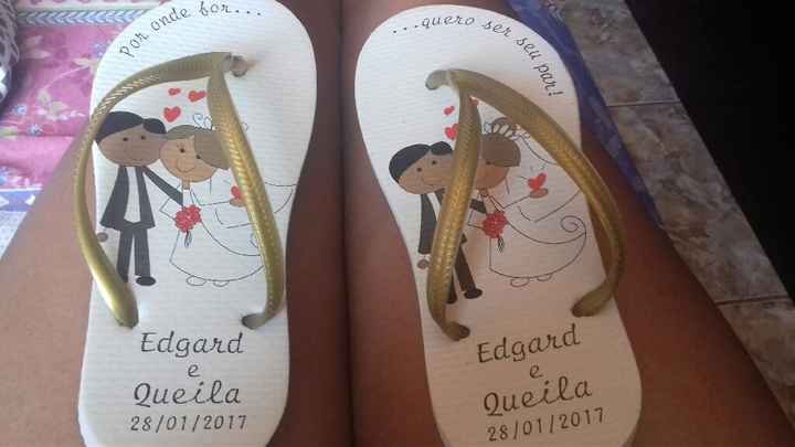 Chinelo dos padrinhos..... - 1