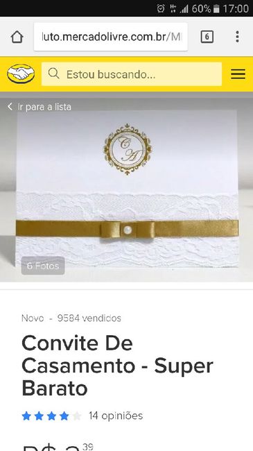 Convites no mercado livre ! - 1