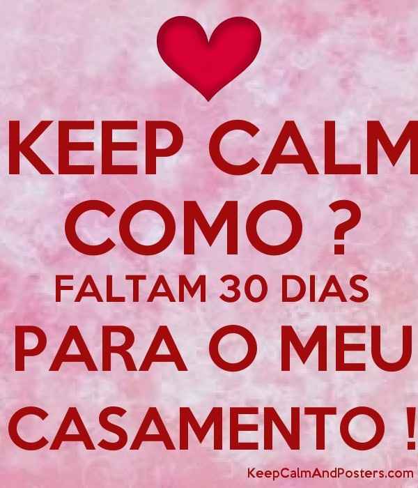 Faltam 30 dias