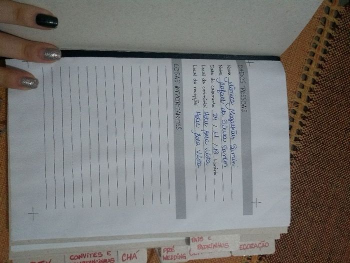 Agenda do casamento - 5