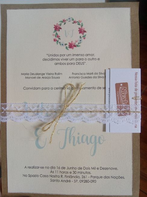 Convites casamento - 1