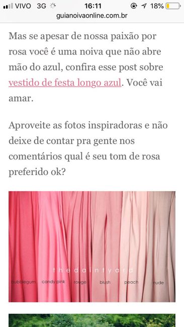 Paleta de cores pras madrinhas - 1