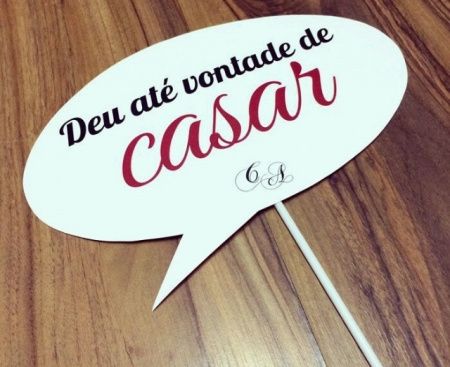 Plaquinha para casamento. - 6