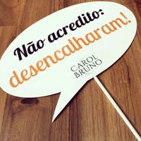 Plaquinha para casamento. - 2