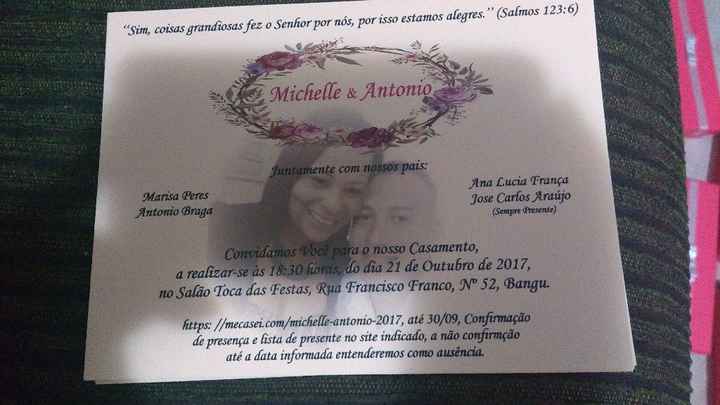  Meus convites ficaram prontos vem ver. - 1