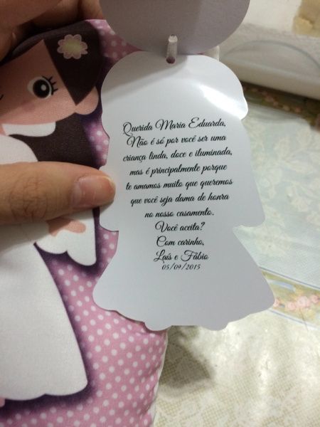 Convite para o pajem e as daminhas - 2