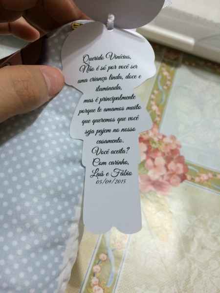 Convite para o pajem e as daminhas - 3