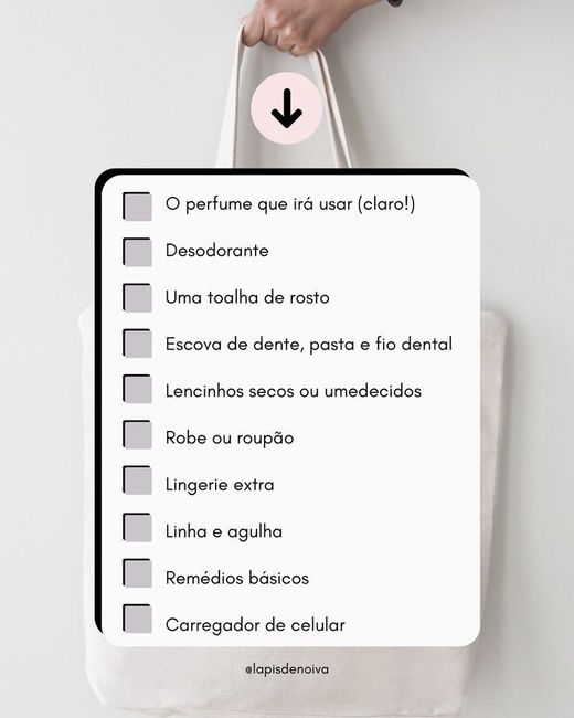 o que levar para o salão no grande dia? 1