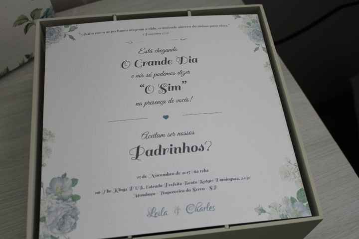 Caixa convite
