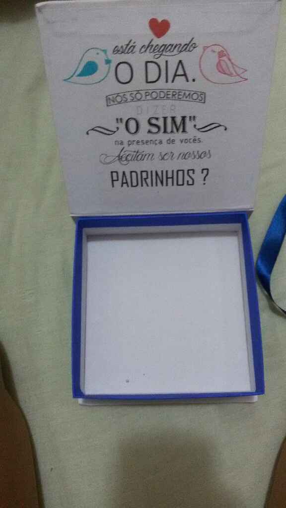 Caixinha dos padrinhos prontas #vemver - 2