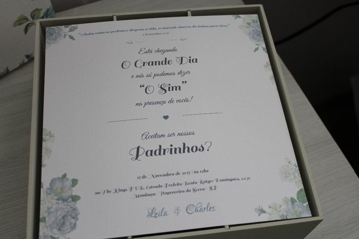 Caixa convite