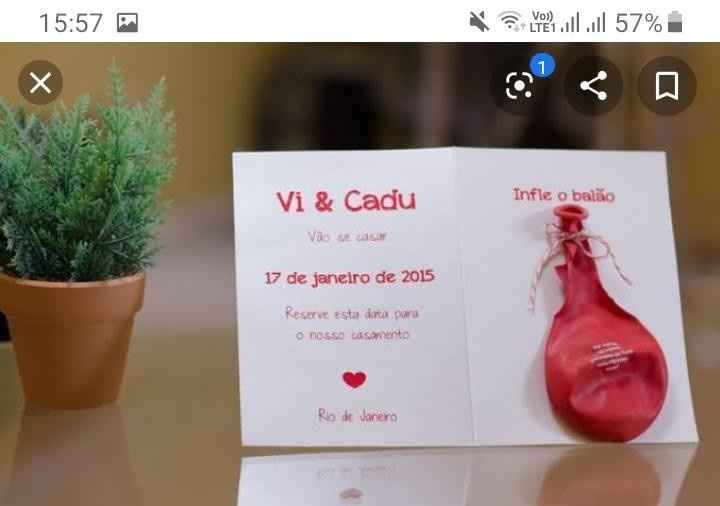 Convite para os convidados (o modelo é de save the date, mas o meu vai ser o convite mesmo...só a be