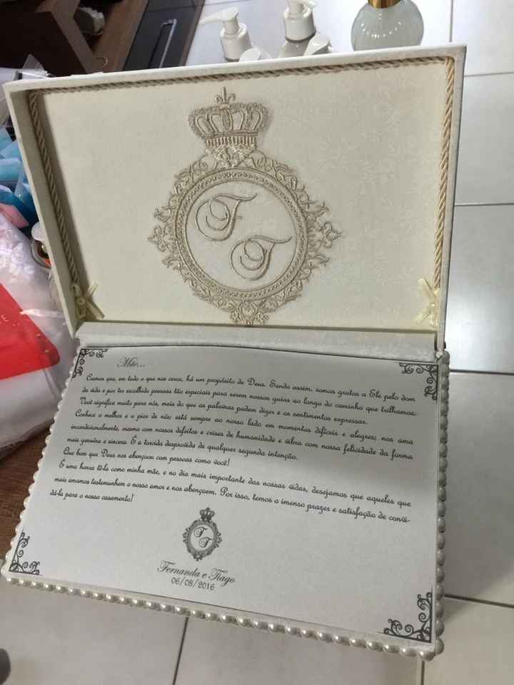 Caixa convite para mães - 2
