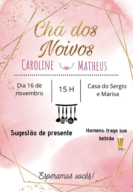 Chá dos Noivos ❣ - 1