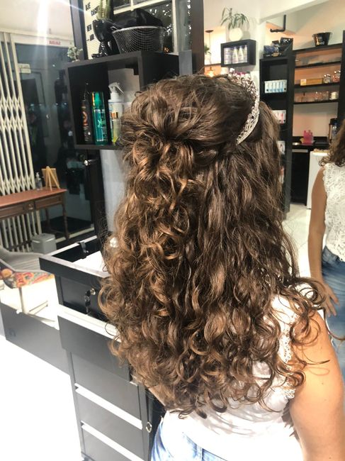 Meu teste de maquiagem e penteado 5