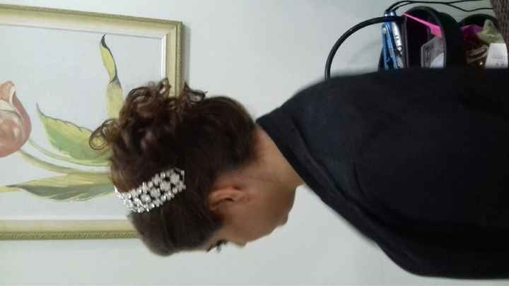 Meu teste de cabelo e maquiagem - 2