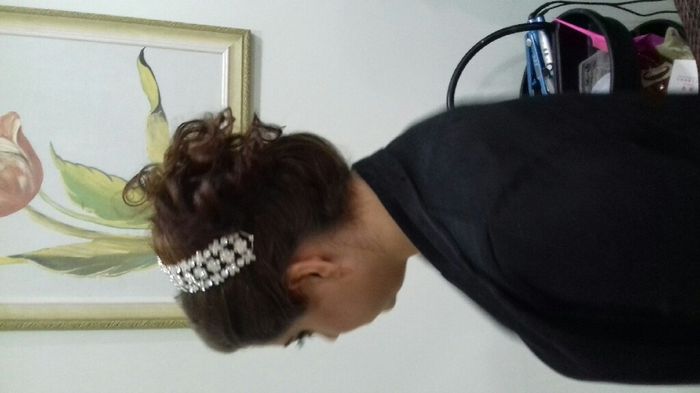 Meu teste de cabelo e maquiagem - 2