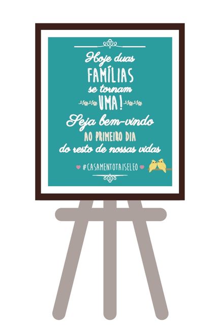 Quadro no cavalete