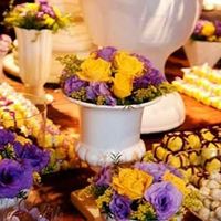 Decoração Roxo e Amarelo