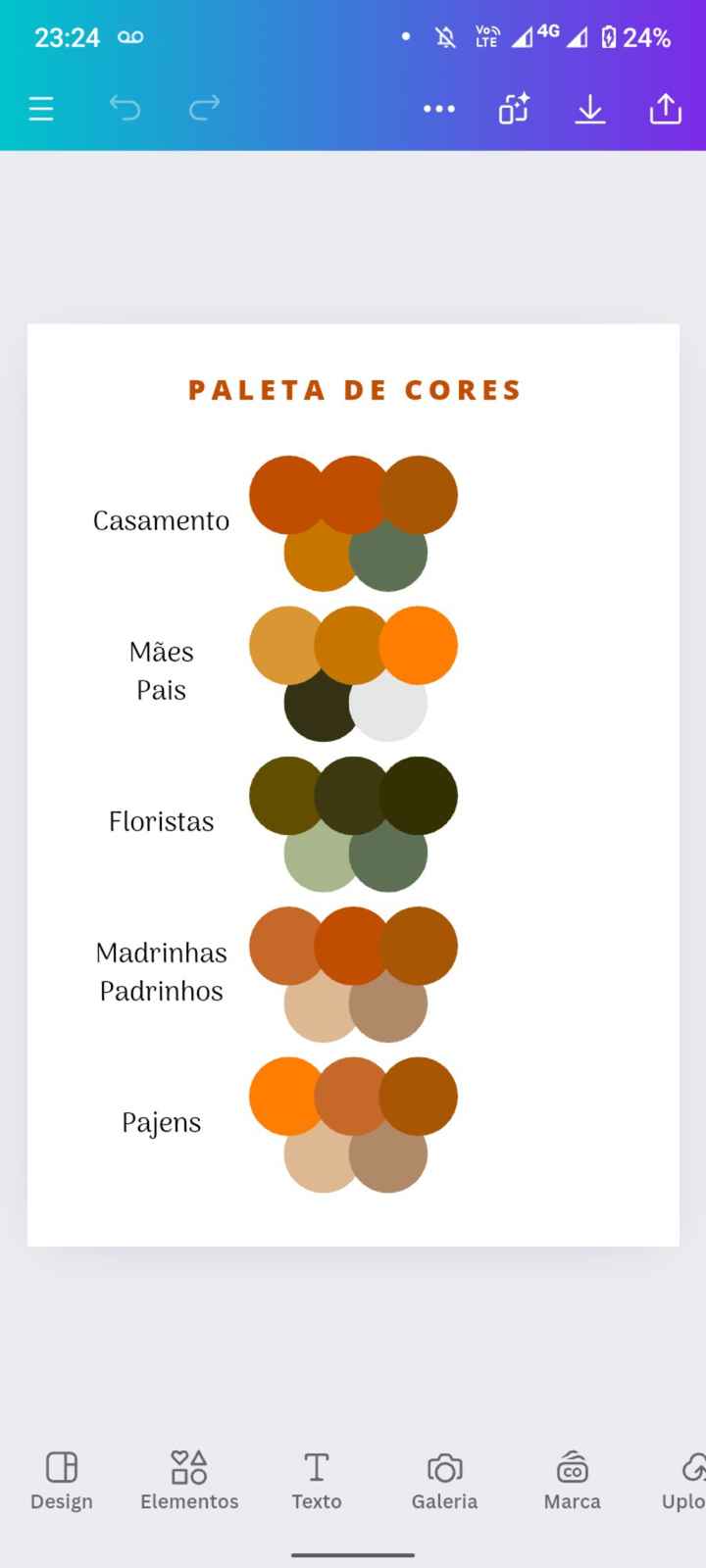 Cores das madrinhas - 1