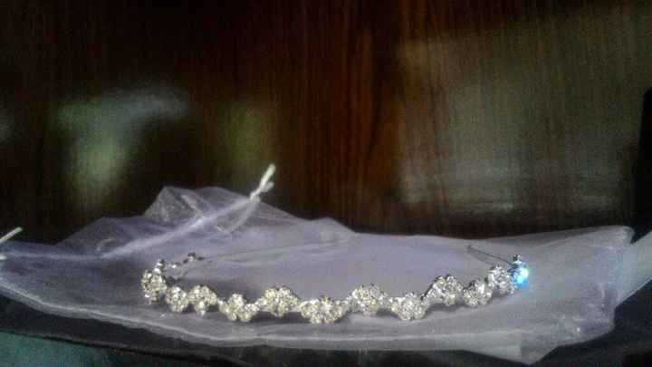 Minha tiara para o grande dia chegou!!! 😍😍😍👰💍💒🏡❤👫 - 1