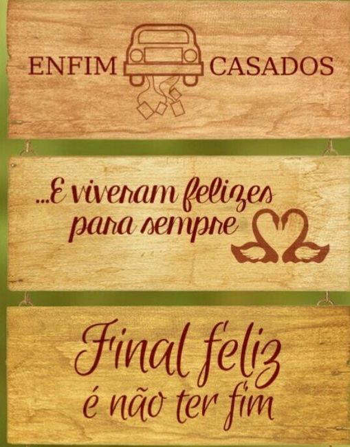Plaquinhas de casamento  *-* - 6