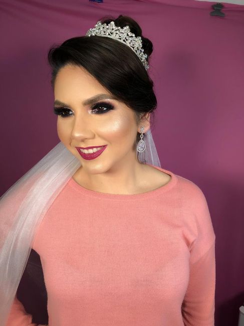 Meu teste de make e penteado 6