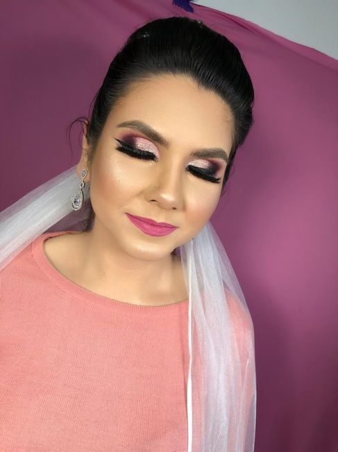 Meu teste de make e penteado 7