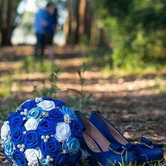 Bouquet azul royal - 7