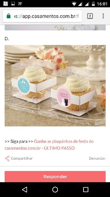 Ganhe as plaquinhas de festa do casamentos.com.br - ÚLTIMO PASSO - 1