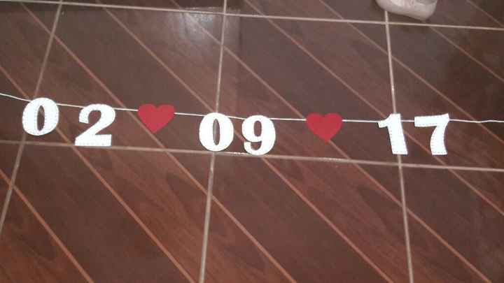Noivinhas !! fiz meu varal.. - 1