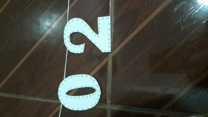 Noivinhas !! fiz meu varal.. - 2