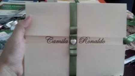 Nosso convite de casamento!!