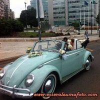 Fusca conversível azul