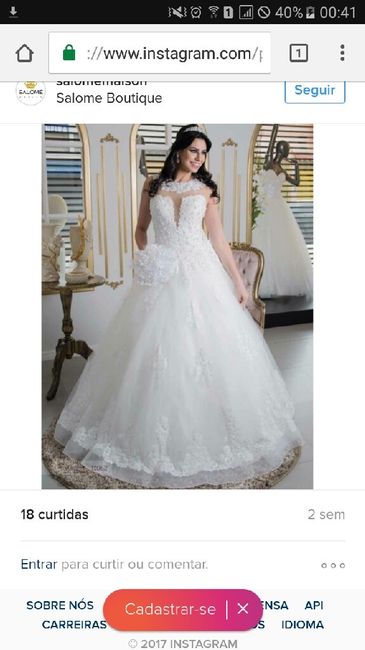 Achei o vestido de casamento - 1