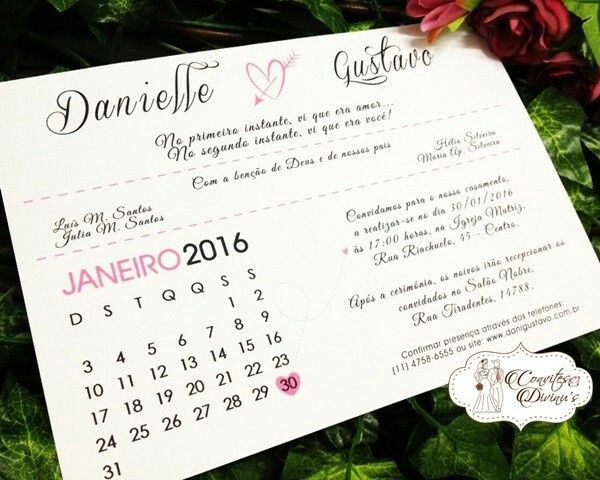 Inspiracão convites de casamento - 3