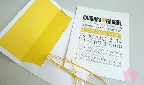 Inspiracão convites de casamento - 5