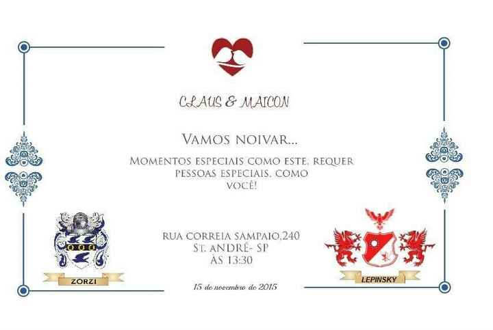 Convites de noivadoooo! - 2