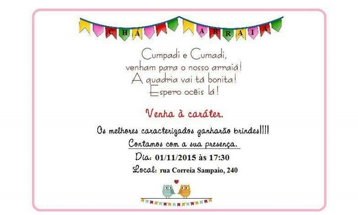 Convite de noivado - 1