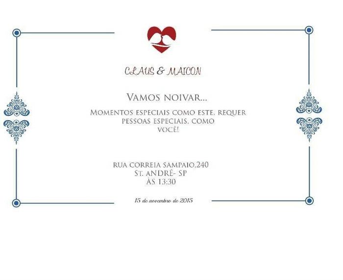 Meu convite sou de noivado - 2