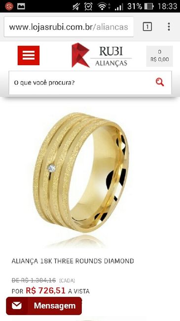 Minhas alianças chegaram! vem ver! - 1