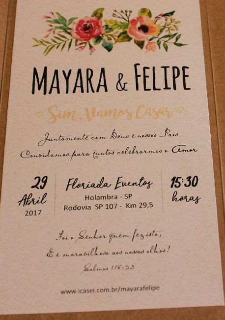 Convite de casamento! colocar ou não o nome dos pais! - 1