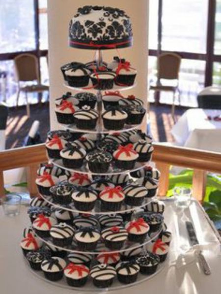 Casamento em vermelho,preto e branco - 4
