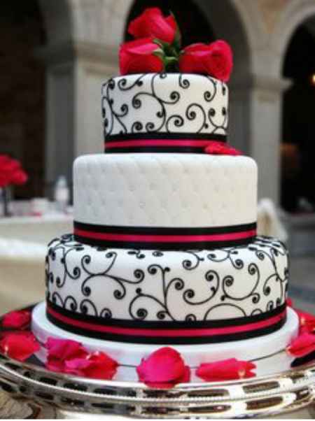 Casamento em vermelho,preto e branco - 3