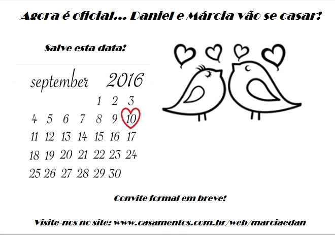 Save the date diy