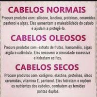 Cabelos Normais/Oleosos/Secos