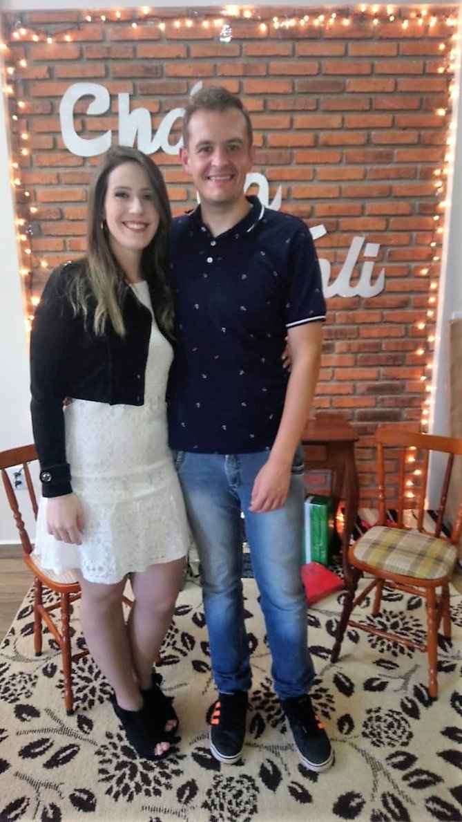 com meu noivo antes das brincadeiras