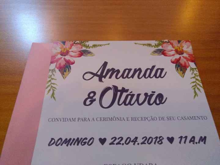 Convite de casamento