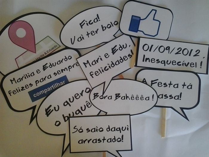 plaquinhas para festa