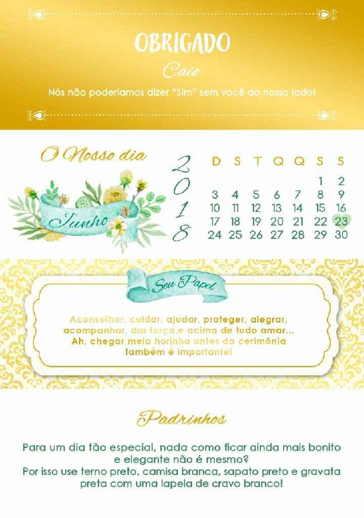 Convite em cima da hr de padrinhos - 1